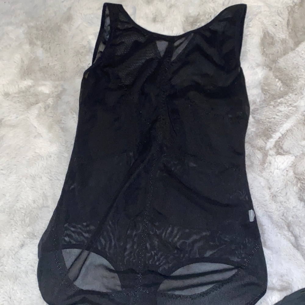 Black one piece body suit